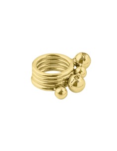 Anillo 4x1 Esferas oro