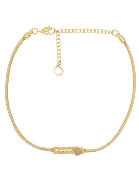 Collier Serena Or beige